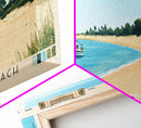 Vilanculos Beach, Mozambique Panoramic Print, Vacation Gift, Mozambique Wall Art, Beach Painting, Beach Decor, Large Wall Art, Wood Frame Art