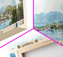 Bequia Island, Saint Vincent and the Grenadines Watercolor Beach Print, Vacation Gift, Saint Vincent and the Grenadines Wall Art, Beach Painting, Beach Decor, Beach Painting