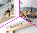 Bonaventure Island, Canada Watercolor Beach Print, Vacation Gift, Canada Wall Art, Beach Painting, Beach Decor, Beach Painting