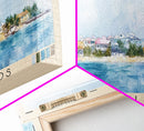 Cayman Islands, United Kingdom Watercolor Beach Print, Vacation Gift, United Kingdom Wall Art, Beach Painting, Beach Decor, Beach Painting