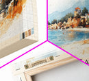 Ilıca Beach, Turkey Watercolor Beach Print, Vacation Gift, Turkey Wall Art, Beach Painting, Beach Decor, Beach Painting