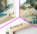 Ischia, Italy Watercolor Beach Print, Vacation Gift, Italy Wall Art, Beach Painting, Beach Decor, Beach Painting
