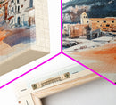 Atrani, Italy Watercolor Beach Print, Vacation Gift, Italy Wall Art, Beach Painting, Beach Decor, Beach Painting