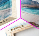 Balos Beach, Greece Watercolor Beach Print, Vacation Gift, Greece Wall Art, Framed Canvas Print, Framed Beach Painting