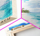 Devil’s Beach, Fiji Watercolor Beach Print, Vacation Gift, Fiji Wall Art, Beach Painting, Beach Decor, Beach Painting
