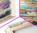 Eleuthera Island, Bahamas Watercolor Print, Vacation Gift, Bahamas Wall Art, Beach Painting, Beach Decor, Large Wall Art, Wood Frame Art