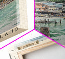 Gulangyu Island, China Watercolor Beach Print, Vacation Gift, China Wall Art, Beach Painting, Beach Decor, Beach Painting