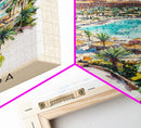 Hurghada, Egypt Watercolor Beach Print, Vacation Gift, Egypt Wall Art, Beach Painting, Beach Decor, Beach Painting