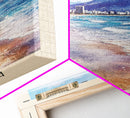 Ipanema, Brazil Watercolor Print, Vacation Gift, Brazil Wall Art, Beach Painting, Beach Decor, Large Wall Art, Wood Frame Art