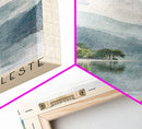 Lagoinha do Leste, Brazil Watercolor Beach Print, Vacation Gift, Brazil Wall Art, Beach Painting, Beach Decor, Beach Painting