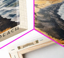Langisandur Beach, Iceland Watercolor Print, Vacation Gift, Iceland Wall Art, Beach Painting, Beach Decor, Large Wall Art, Wood Frame Art