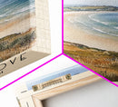 Sennen Cove, United Kingdom Watercolor Beach Print, Vacation Gift, United Kingdom Wall Art, Beach Painting, Beach Decor, Beach Painting