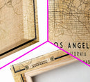 Los Angeles Vintage Map Print | Los Angeles Map | California Map Art | Los Angeles City Road Map Poster | Distressed / Retro LA Street Art