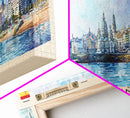 A Coruńa Spain Travel Art, City Art, Framed Canvas Print or Metal Wall Art, Europe Travel Poster, Panoramic Wall Art, Extra Wide Wall Art