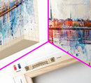 Borås Sweden Travel Art, City Art, Framed Canvas Print or Metal Wall Art, Europe Travel Poster, Panoramic Wall Art, Extra Wide Wall Art
