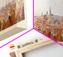 Bordeaux France Panoramic Travel Poster, Framed Canvas Print or Metal Wall Art, Travel Art, Home Decor, Panoramic Painting, Midcentury Art