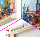 Burgos Spain Wall Art, Panoramic Travel Poster, Panoramic Framed Canvas Print, City Wall Art, Wall Hanging Home Decor, Travel Art
