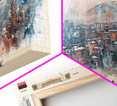 Krasnoyarsk Russia Travel Art, City Art, Framed Canvas Print or Metal Wall Art, Europe Travel Poster, Panoramic Wall Art, Extra Wide Wall Art