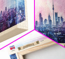 Krefeld Germany Panoramic Travel Poster, Framed Canvas Print or Metal Wall Art, Travel Art, Home Decor, Panoramic Painting, Midcentury Art