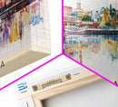 Lappeenranta Finland Panoramic Travel Poster, Framed Canvas Print or Metal Wall Art, Travel Art, Home Decor, Panoramic Painting, Midcentury Art