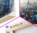 Luhansk Ukraine Wall Art, Panoramic Travel Poster, Panoramic Framed Canvas Print, City Wall Art, Wall Hanging Home Decor, Travel Art