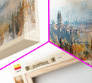 Valladolid Spain Wall Art, Panoramic Travel Poster, Panoramic Framed Canvas Print, City Wall Art, Wall Hanging Home Decor, Travel Art
