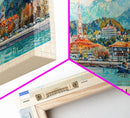 Sochi Russia Panoramic Travel Poster, Framed Canvas Print or Metal Wall Art, Travel Art, Home Decor, Panoramic Painting, Midcentury Art