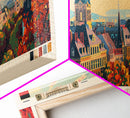 Chemnitz Germany Wall Art, Panoramic Travel Poster, Panoramic Framed Canvas Print, City Wall Art, Wall Hanging Home Decor, Travel Art