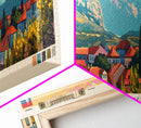 Čačak Serbia Wall Art, Panoramic Travel Poster, Panoramic Framed Canvas Print, City Wall Art, Wall Hanging Home Decor, Travel Art