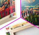 Geneva Switzerland Wall Art, Panoramic Travel Poster, Panoramic Framed Canvas Print, City Wall Art, Wall Hanging Home Decor, Travel Art