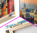 Helsinki Finland Travel Art, City Art, Framed Canvas Print or Metal Wall Art, Europe Travel Poster, Panoramic Wall Art, Extra Wide Wall Art