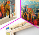 Ivano Frankivsk Travel Art, City Art, Framed Canvas Print or Metal Wall Art, Europe Travel Poster, Panoramic Wall Art, Extra Wide Wall Art