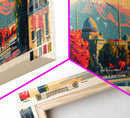 Manisa Turkey Wall Art, Panoramic Travel Poster, Panoramic Framed Canvas Print, City Wall Art, Wall Hanging Home Decor, Travel Art
