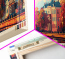 Ryazan Russia Panoramic Travel Poster, Framed Canvas Print or Metal Wall Art, Travel Art, Home Decor, Panoramic Painting, Midcentury Art