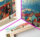 Shumen Bulgaria Travel Art, City Art, Framed Canvas Print or Metal Wall Art, Europe Travel Poster, Panoramic Wall Art, Extra Wide Wall Art