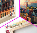 Tønsberg Norway Travel Print Wall Art, Panoramic City Art, Travel Art, Wall Decor, Vacation Gift, Framed Canvas Print Or Metal Art