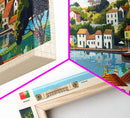 Barreiro Portugal Travel Print Wall Art, Panoramic City Art, Travel Art, Wall Decor, Vacation Gift, Framed Canvas Print Or Metal Art