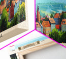 Bielsko Biala Poland Travel Art, City Art, Framed Canvas Print or Metal Wall Art, Europe Travel Poster, Panoramic Wall Art, Extra Wide Wall Art