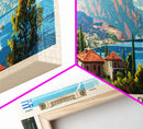 Kalamaria Greece Wall Art, Panoramic Travel Poster, Panoramic Framed Canvas Print, City Wall Art, Wall Hanging Home Decor, Travel Art
