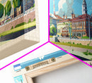 Lipetsk Russia Wall Art, Panoramic Travel Poster, Panoramic Framed Canvas Print, City Wall Art, Wall Hanging Home Decor, Travel Art