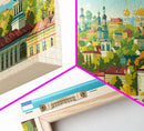 Lyubertsy Russia Travel Art, City Art, Framed Canvas Print or Metal Wall Art, Europe Travel Poster, Panoramic Wall Art, Extra Wide Wall Art