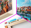 Osijek Croatia Travel Print Wall Art, Panoramic City Art, Travel Art, Wall Decor, Vacation Gift, Framed Canvas Print Or Metal Art