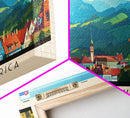 Povazska Bystrica Slovakia Travel Print Wall Art, Panoramic City Art, Travel Art, Wall Decor, Vacation Gift, Framed Canvas Print Or Metal Art
