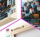 Tųnsberg Norway Travel Print Wall Art, Panoramic City Art, Travel Art, Wall Decor, Vacation Gift, Framed Canvas Print Or Metal Art