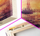 Hamburg Germany Waterfront Sunset Wall Art Print, Framed Canvas Wall Art, Home Decor, Cityscape Poster, Living Room Decor, Office Art, Travel Poster Art