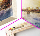 Hasselt Belgium Urban Cityscape Art, Framed Canvas Wall Art, Living Room Decor, Modern Home Decor, City Poster Art Print, Travel Poster Art