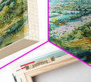 Kirov Russia Winter Landscape, Framed Canvas Print, Travel Poster, Wall Art, Home Decor, Living Room Decoration, Russian Urban Art