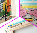 Mykolaiv Ukraine Travel Poster Framed Canvas Print, Midcentury Modern Art, Pop Art Wall Decor, Scenic Bedroom Art, Office Decoration