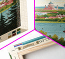 Naberezhnye Chelny Russia Travel Poster Framed Canvas Print, Midcentury Modern Art, Pop Art Wall Decor, Scenic Wall Art, Living Room Decoration, Office Art