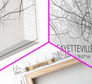 Fayetteville Street Map, North Carolina Map, Map Art, Minimalist Art, Wall Art, Canvas Art, Gift For Parents, Girls Room Décor, Cabin Décor